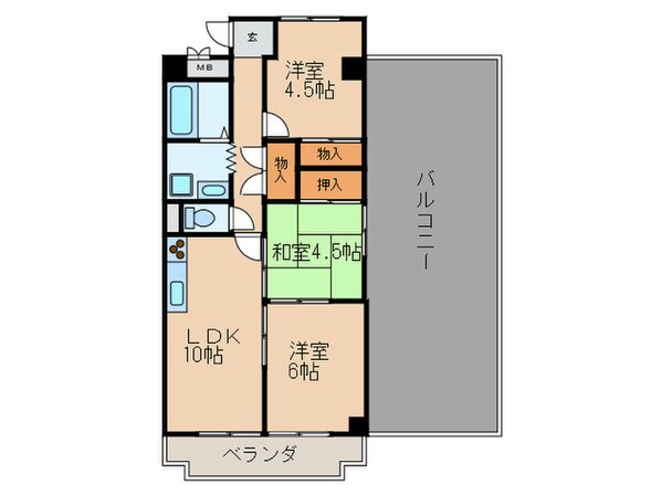 パティオクラブ滝ノ水の物件間取画像